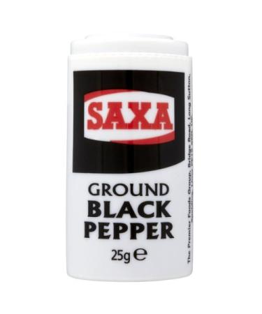 Saxa de poivre noir moulu 12 x 25g