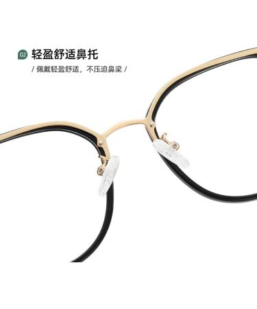 SERONI Round TR90 Blue Light Blocking Glasses for Men & Women | Anti UV Ray Computer & Reading Glasses in Green-Rose Gold - 52mm - Buy Online on GoSupps.com