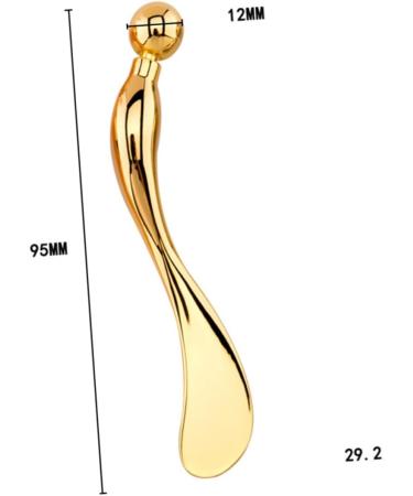 TOVINANNA Spoon Unicorn Horn Clip on Eye Tool Makeup Spoon Make up Kit Eye Spoon Spiral Perm Rods Creami Buttercream Stick Eyes 9.50X1.50X0.50CM Golden - Buy Online on GoSupps.com
