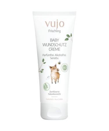vujo Frischling | Organic baby diaper rash cream | Alcohol-free | Fragrance-free | Certified natural cosmetics | 75 ml