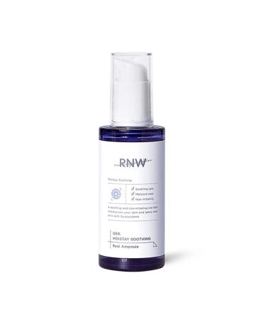 RNW Der. Moistay Soothing Real Ampoule 1.7 fl.oz. / 50 ml | Hydrating Facial Serum for Sensitive Skin with Azulene Tea Tree Hyaluronic Acid Calming & Cooling | Korean Skin Care