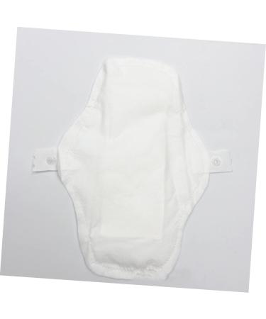 Reusable Menstrual Pads 6pc Set - Washable Cloth Panty Liners for Women - White Cotton Napkins for Periods - Eco-Friendly Menstrual Towels - Buy Online on GoSupps.com