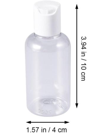 Minkissy 15Pcs 2.5oz Transparent PET Plastic Bottles - Refillable Shampoo Lotion & Cleaning Supply Containers with Press Cap - International Shipping Available - Buy Online on GoSupps.com