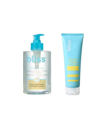 Bliss Lemon & Sage Hand Wash with Aloe & Body Butter Duo Hydrating Cleanse & Nourishing Moisture Refreshing Scent - Cruelty-Free Paraben-Free Skincare Gift Set