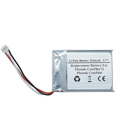3.7V 320mAh Replacement Battery Compatiable with Phonak ComPilot II ComPilot Hearing aids IP462539