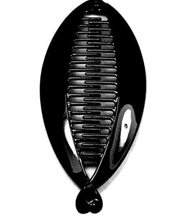 BLACK Plain BANANA HAIR Clip Fish Comb Grip Wide New Ladies 14cm Hair Jewellery accessories
