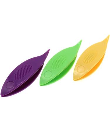 Colorful Plastic Tatting Shuttles Set 3PCS for DIY Hand Lacemaking Craft - Yellow/Purple/Green - Buy Online on GoSupps.com