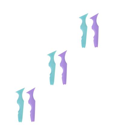 minkissy 6pi ces Pochoirs Eyeliner Silicone Pour Maquillage Yeux Outils Et Dessin Et Facile Lignes Pour Toutes Occasions 1 unit (Lot de 1) couleur assortie -1x3pcs