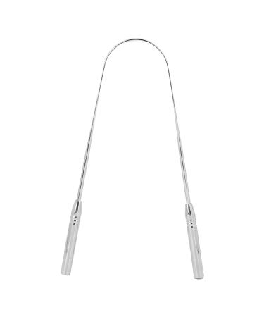 2 Pack of tongue scraps treatment of bad breath for adults children medical quality 100 % stainless steel professional reusable fresh tongue tools for oral care (1#)