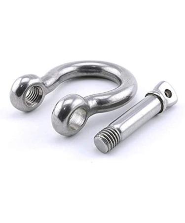 4 Pcs Stainless Steel Anchor Shackle 1/4 - Heavy Duty Bow Shackle for Lifting, Sailing, Camping - Screw Pin Hardware for Chains, Wirerope - Outdoor Survival Gear - Buy Online on GoSupps.com