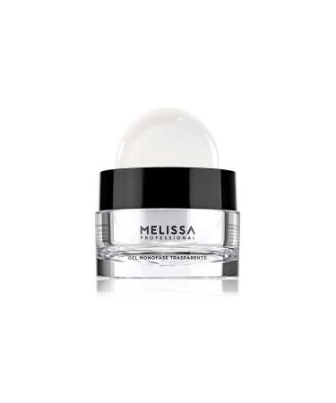 Melissa Professional Melissa Singlephase nail building gel selflevelling building gel UVLED for professional use high adhesion and shine 30 ml made in the USA transparent white