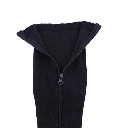 Buy Compression Socks with Zipper - Unisex Open Toe Knee Support Stockings (L/XL 3 Pairs) - Stretchy Black Leg Compression for Ultimate Comfort - Buy Online on GoSupps.com