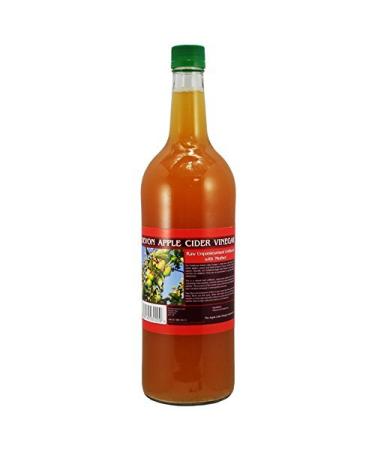 Apple Cider Vinegar with 'Mother' - 1 litre Glass Bottle - Buy Online on GoSupps.com
