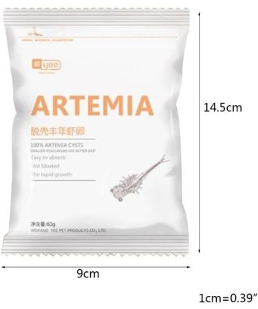 Saiyana Pet Supplies 60g Aquarium Tropical Fish Artemia Shelling Eggs Brine Shrimp Eggs Feed Baby Fish - Buy Online on GoSupps.com