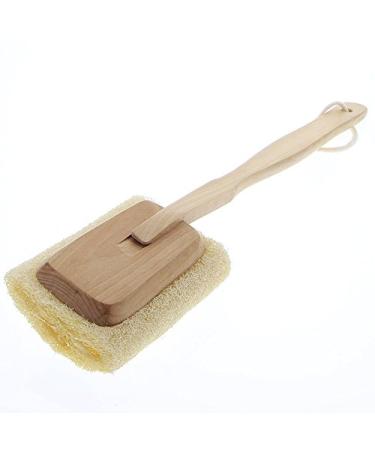 Luffa Brush Kosmetex - Removable Back and Bath Brush with Handle for Exfoliating Skin | International Shipping - Buy Online on GoSupps.com