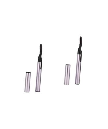 Didiseaon 2 pcs Battery Eyelash Curler Eyelash Eyelash Curler for Women Curler Heating Electric Lasting Curly Heated Eyelash curlers Mini Rechargeable Heated Eyelash Curler 14.3x1.1cmx2pcs