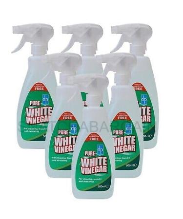 Dri Pak Pure White Vinegar Cleaner - 500ml (Pack of 6) | Multi-Purpose Cleaning Solution | Eliminates Odors | Simple and Safe Cleaning Power