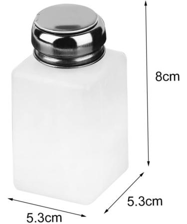 1PC 200ML Push Down Dispenser Nail Polish Remover Pump Empty Bottle Alcohol Liquid Press Pumping Dispenser One Touch Metal Liquid Dispenser For Nail Art - Buy Online on GoSupps.com