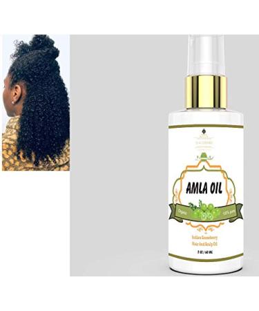 Organic Amla Oil for Hair Growth - 100% Pure Indian Gooseberry Scalp Treatment | Cold Pressed, Virgin & Unrefined Alma Oil - Revitalize & Promote Hair Growth with Therapeutic Grade Formula - Buy Online on GoSupps.com