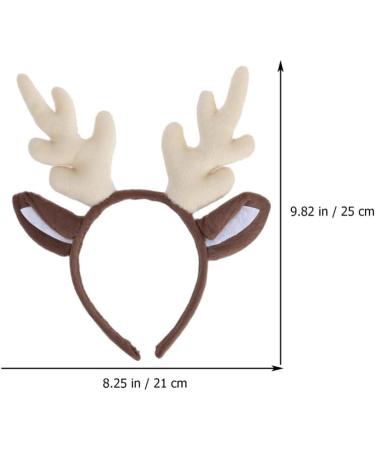 2 Pack Reindeer Antler Headband for Kids - Christmas Antlers Gift | Milk White - Perfect for Christmas & Thanksgiving - Buy Online on GoSupps.com