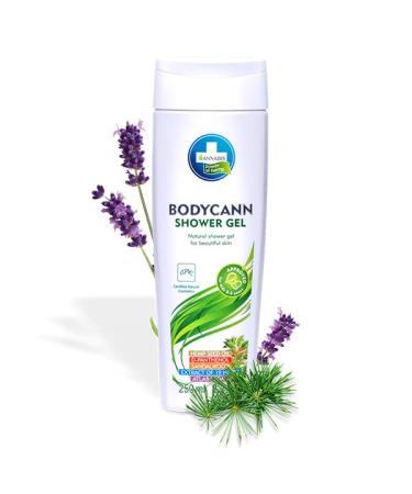 BODYCANN All-Natural Vegan Shower Gel | Organic Hemp Body Wash for Sensitive Dry Eczema & Psoriasis Skin - Gentle Soothing Cleanser - Buy Online on GoSupps.com