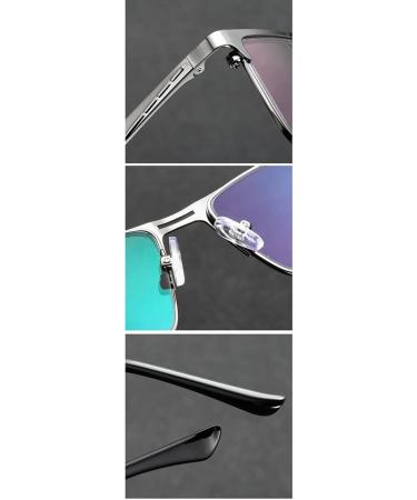 Riccie Intelligent Varifocal Glasses for Men - Photochrome Reading Sunglasses with HD Diopter Options +1.0 to +3.0 - Double Nose Brick Version - Buy Online on GoSupps.com