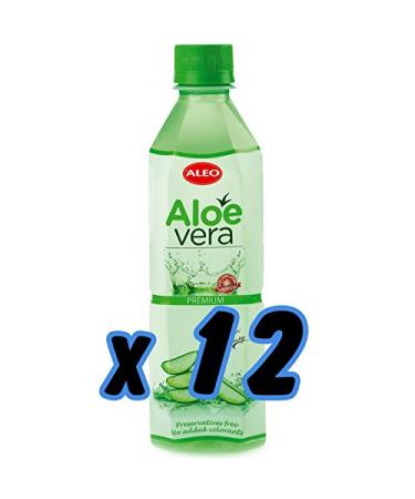 ALEO Premium Aloe Vera Drinks 12 x 500 ml with a 3 euro DPG book