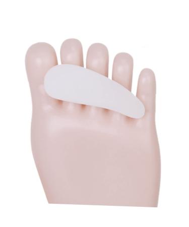 JEWEDECO Gel Bunion Toe Spreader Pair Gel Bunion Gel Bunion Spreader Straighter Support Pad Corrective Pad Hammer Pad White Orthotics Eversion Separator for Bunion