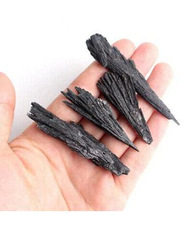 100g Bulk Natural Black Kyanite Raw Rough Stone Crystal Specimen ERTEYIN