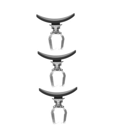 Beavorty 3 Pcs Eye Shadow Stamp Eyeliner Stencil Eye Shadow Tool Silicone Eyeshadow Stamper Make up Set 4.5x4.5cmx3pcs Assorted Colorx3pcs