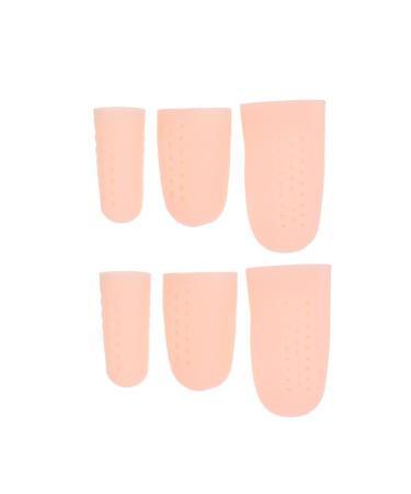 Hemoton 8 Pairs Cover Silicone Bandages Silicone Sleeves Silicone Gel Big Protectors Covers of Foot Cushion Cap Valgus Thumb Valgus Orthosis Thumb As Shown 6x3cm