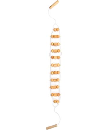 Wood Back Massage Roll - Drainage Tool for Neck & Leg Relaxation | Multifunctional Body Shaping Massage Roller - Buy Online on GoSupps.com