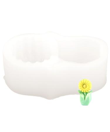 Candle Mold Soap Molds Beeswax for Candle Making Silicone Molds Scented Candles Resin Molds Candle Making Supplies Soap Dishes for Bar Soap Aromatherapy White Silica Gel Candle Wax White 11.3X7.5cm
