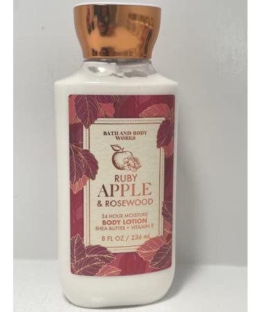 Bath and Body Works Ruby Apple & Rosewood 24 Hour Body Lotion 8 Ounce Full Size