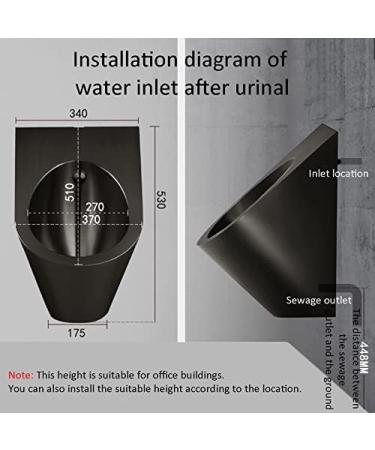 Inodoros modernos para ba os de Acero inoxidable para el hogar inodoros verticales con Sensor inteligente montados en la pared inodoros p blicos comerciales de drenaje peque o y f ciles de Black - Buy Online on GoSupps.com