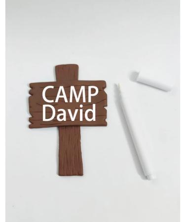 Camp Cake Topper with Tent Campfire Marshmallow Tree and Canp Sign - Buy Online on GoSupps.com
