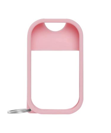 Touchland Mist Case for Power Mist and Glow Mist (1FL OZ) Protective and Stylish Sanitizer Accessory Silicone Case with Keyring Pink