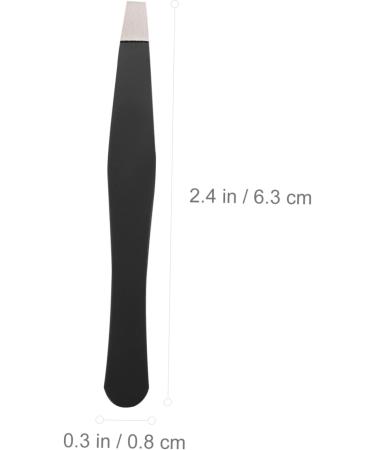 12 STK Mini Eyebrow Tweezers Set - Pointed Precision Tweezers for Women's Beauty - Sloping Lace Steel - 3 Black Sets - Perfect for Eyebrow Grooming - Buy Online on GoSupps.com