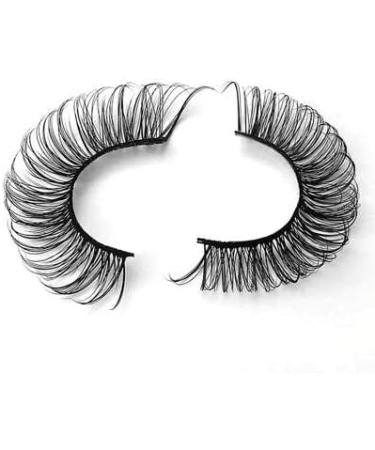 Strip Lashes False Lashes Thin Light Weight Natural Look Clear Band Wispy Faux Mink Russian Strip Lashes D Curl 3D Crisscross Multi-Layers False Fake Eyelashes - Buy Online on GoSupps.com