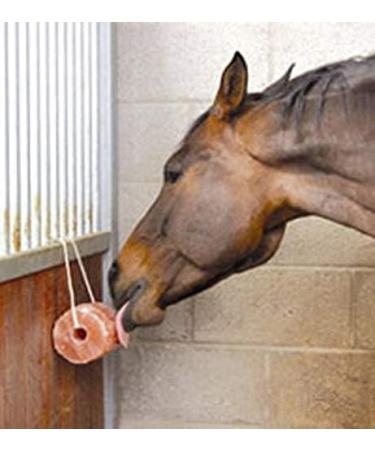 Horses Lick Natural Pink Salt Natural shape salt with strong hanging Rope | Suitable for all Animals | 1-2KG - Buy Online on GoSupps.com