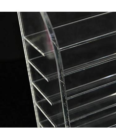 Anncus Clear Acrylic 8 layers Powder Blush MakeUp Organizer Cosmetic Storage Box Makeup Eye Shadow Lipstick Storage Display - (Color: Clear) - Buy Online on GoSupps.com
