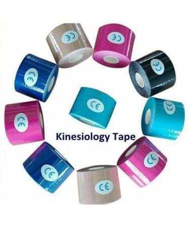 Buy Cotton Kinesiology Tape (3 Rolls) - Waterproof Breathable Latex-Free Pain Relief - Self-Adhesive Athletic Tape in Mixed Colors - Buy Online on GoSupps.com