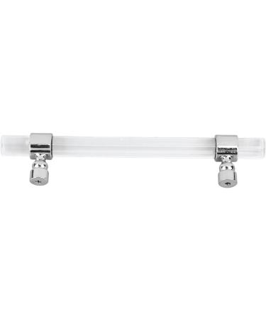 Crystal Acrylic Handle Transparent Easy to Install Drawer Pull Handle for Cabinets Drawers Dressers (B01277S Hole Pitch 128-bright Silver) - Buy Online on GoSupps.com