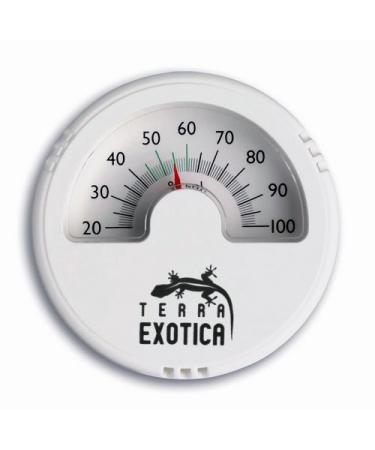 Terra exotica hygrometer analog - white