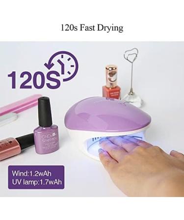 TOUCHBeauty Nail Dryer for Regular Polish: 2 in 1 Nail Dryer with Fan and UV Light - Mini Portable Electric Manicure Tool for Quick Drying of Regular Polish at Salon Home or DIY - Perfect for Kids - Buy Online on GoSupps.com