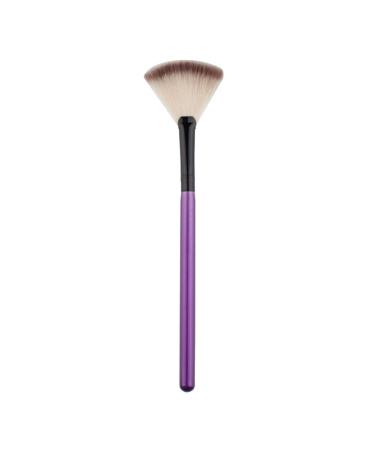 Demarkt Make Up Brush Cosmetic Make up Brushes Brush for foundation eyebrow eyeliner purple 1 piece fan-shaped make-up brush