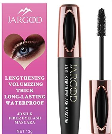 Jargod 4D Silk Fiber Lash Mascara Natural Waterproof Smudge-proof Mascara Natural Thicker Mascara No Clums Long Lasting