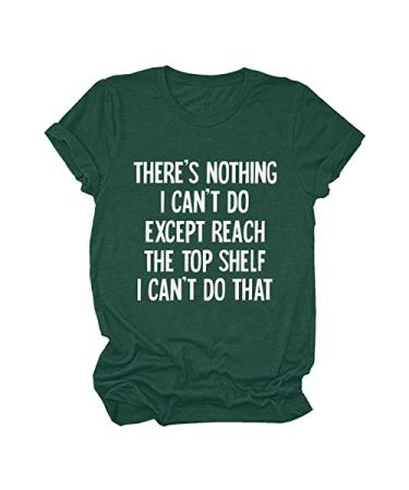 Short Shirts for Women Trendy Summer Mexican Casual Tops Blouse O Neck Tee Tunic Funny Shirts Adult Humor Sweatshirt Green Medium