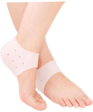 FOMIYES 5 Pairs Anti-Cracking Heel Socks Crack Heel Gel Socks Hydrating Socks High Heel Socks Vented Moisturizing Gel Heel Socks Silicone Protective Sleeve Foot Moisturizing Socks White - Buy Online on GoSupps.com