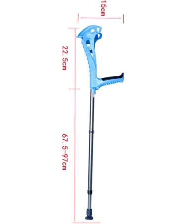 Canes Height Adjustable Elbow Forearm Crutches Ergonomic Shock-Absorbing Walking Crutches with Comfortable Grips Assistance for Men/Women Red (White) Lucky Star - Buy Online on GoSupps.com